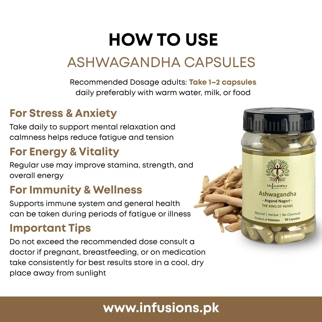 Ashwagandha Capsules 100% pure herbal formulation seals - non-GMO, preservative-free and lab-tested