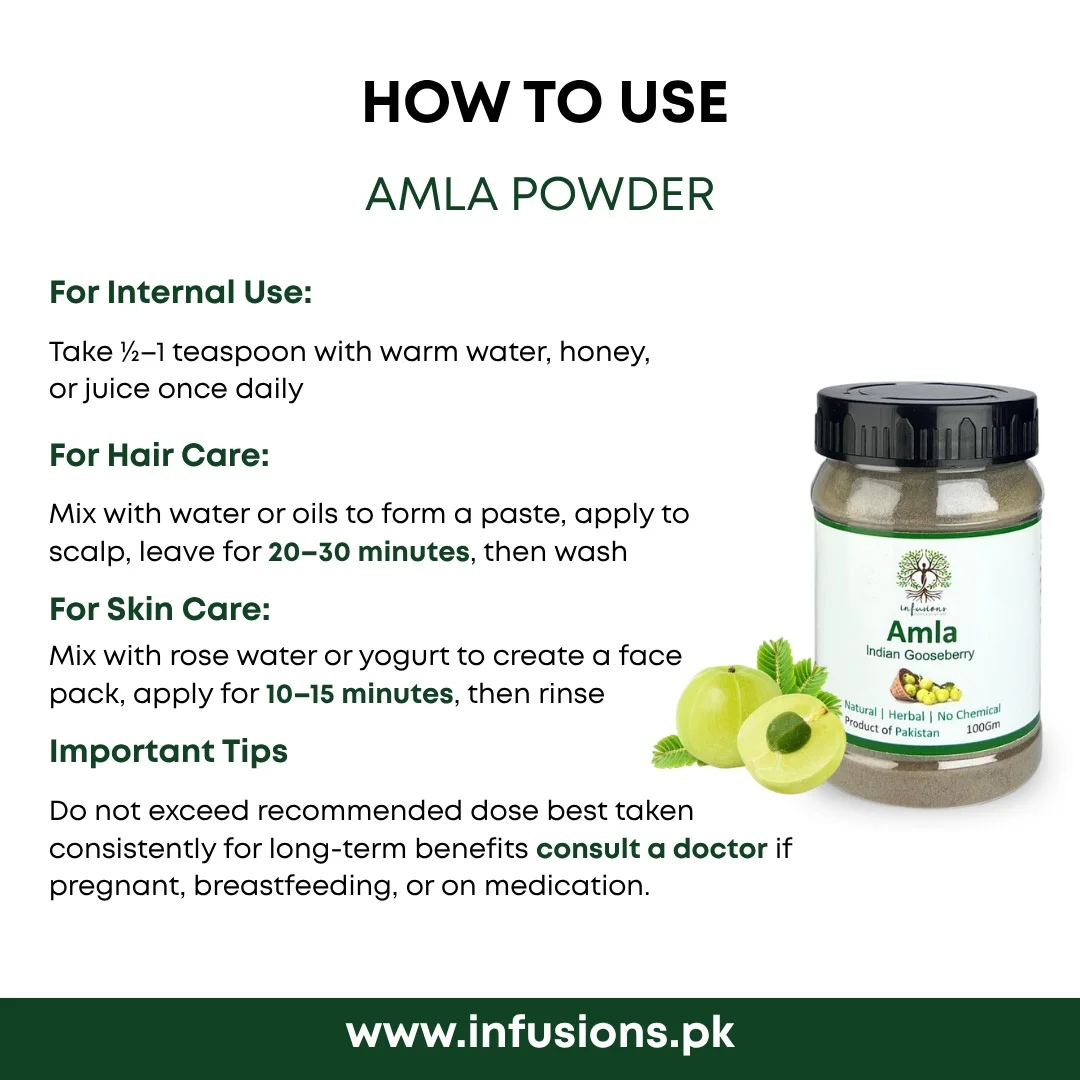How to use Amla Powder - directions for use, dosage and step-by-step instructions
