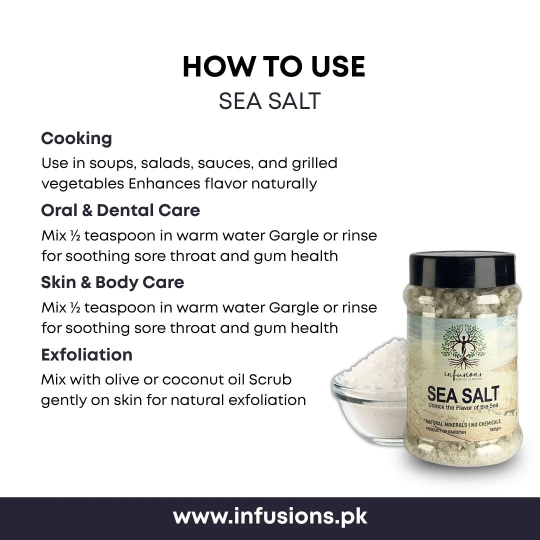 How to use Sea Salt - directions for use, dosage and step-by-step instructions