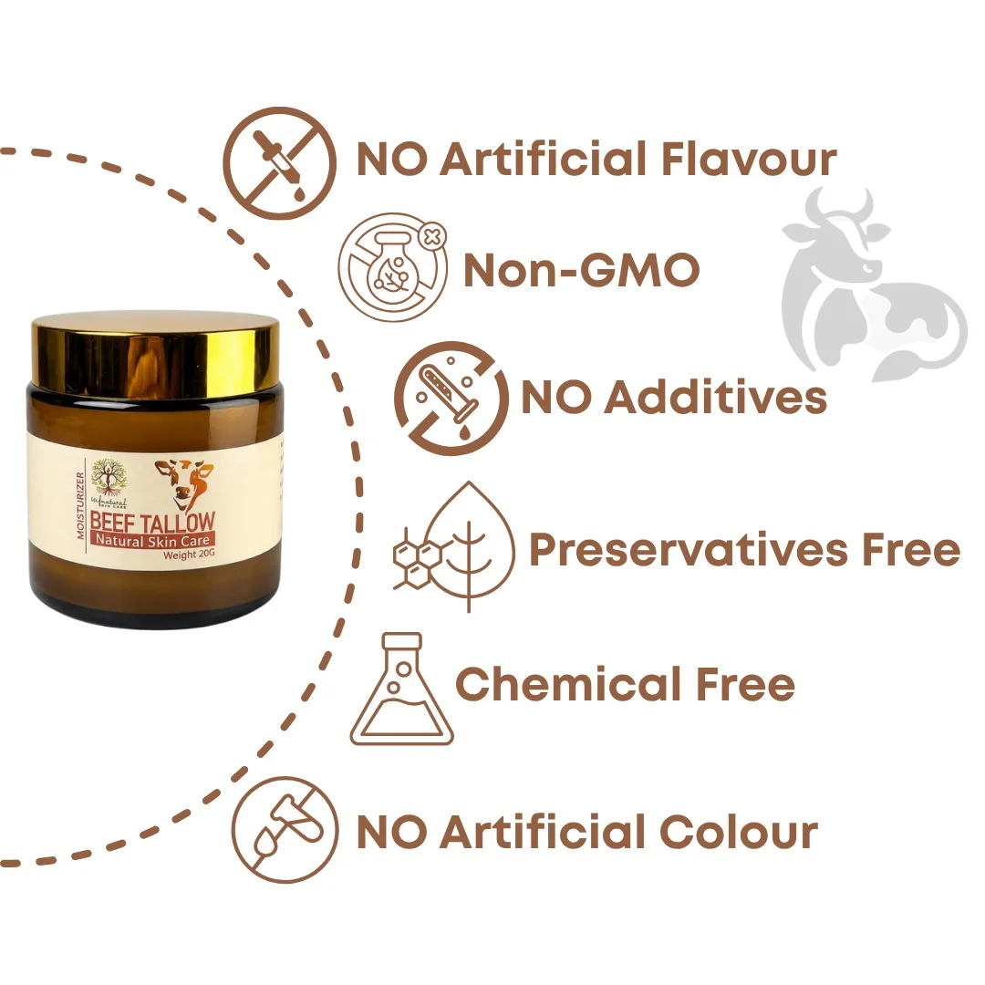 Beef Tallow 100% pure cold-pressed quality seals - chemical-free, unrefined and natural